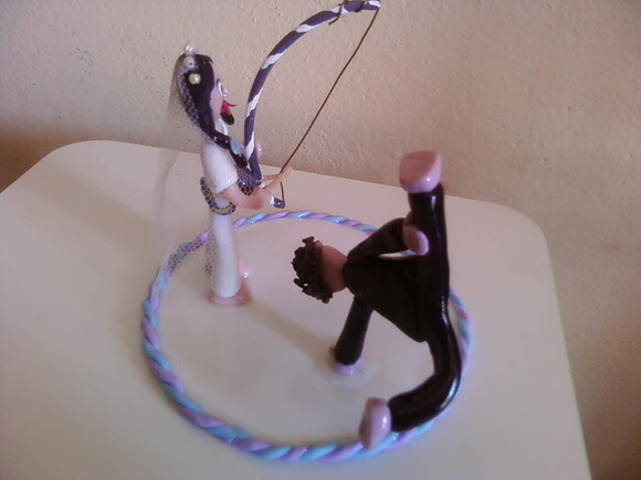 Topo de bolo casamento -capoeira