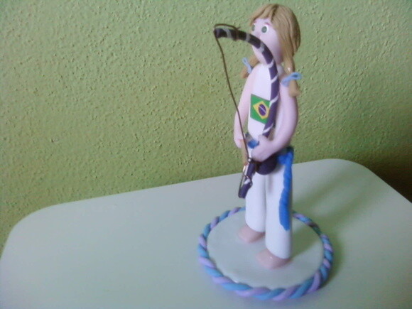 Topo de Bolo personalizado Capoeira