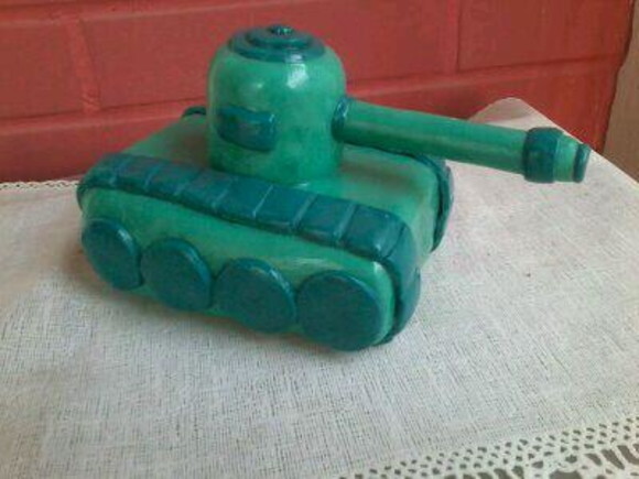 Topo de bolo tanque de guerra exercito