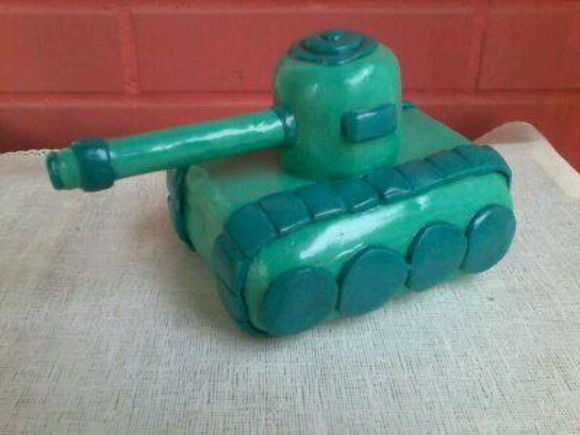 Topo de bolo tanque de guerra exercito