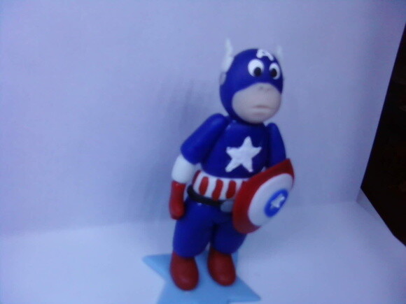 Topo de bolo vingadores Capitão América