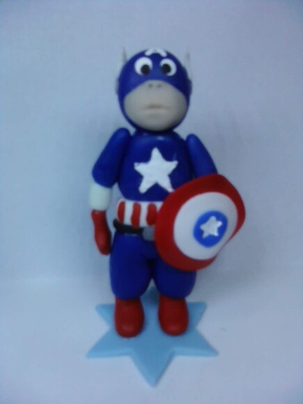 Topo de bolo vingadores Capitão América