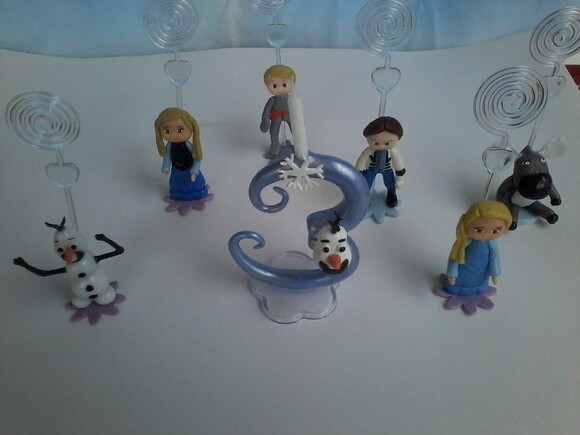 Topo velinha + 6 porta recados Frozen