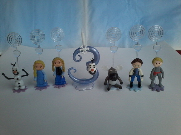 Topo velinha + 6 porta recados Frozen
