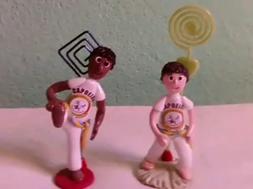 Porta recados capoeira Estrela Aurea biscuit