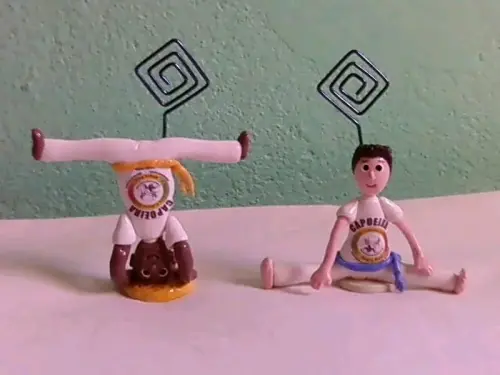 Porta recados capoeira Estrela Aurea biscuit
