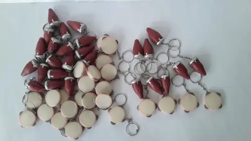 Chaveiros atabaque ou pandeiro Estrela Aurea Biscuit