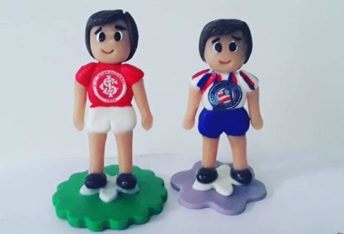 Apliques em Biscuit Times de Futebol