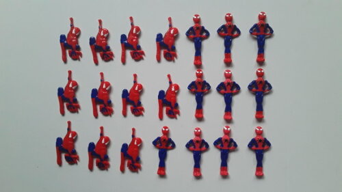 Apliques homem aranha em biscuit