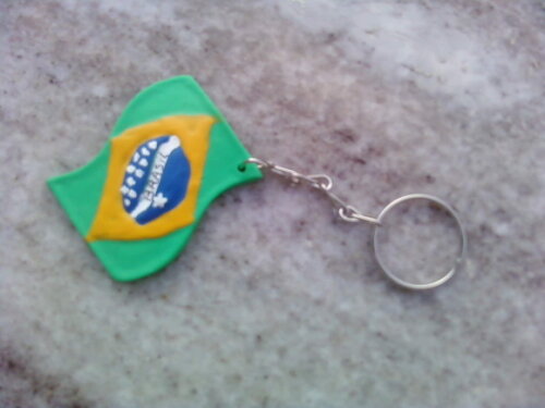 Chaveiro Bandeira Em biscuit
