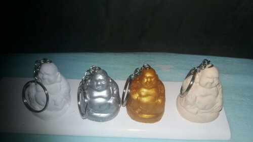 Chaveiro Buda em biscuit
