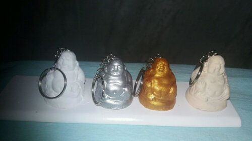 Chaveiro Buda em biscuit