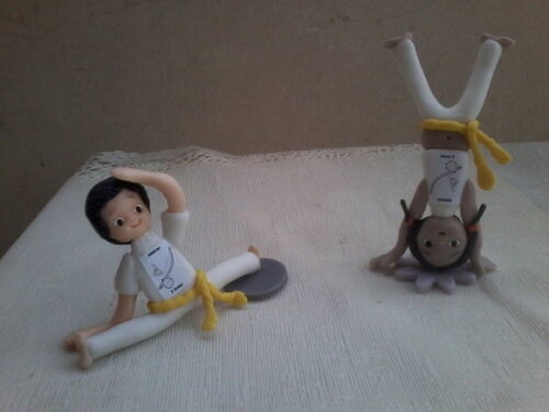 Enfeite de bolo/lembrancinha capoeira