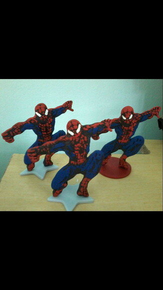 Enfeite de mesa em biscuit homem aranha