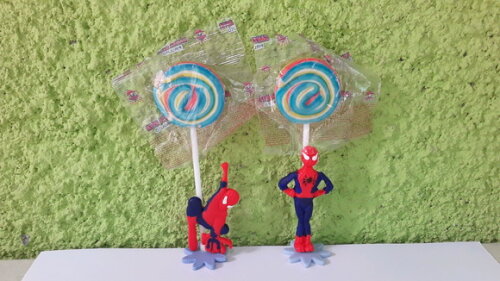 Lembrancinha Homem Aranha com Pirulito