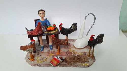 Luminária maquete em biscuit personalizada