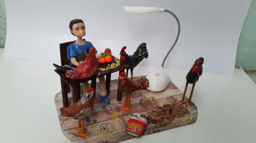 Luminária maquete em biscuit personalizada