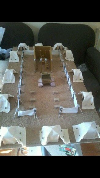 Maquete tabernáculo em biscuit e mdf