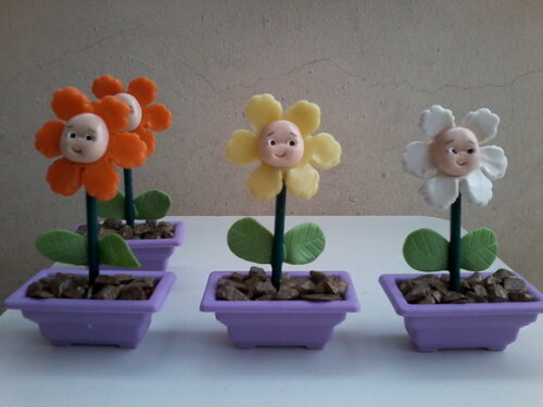 Mini vasos flores