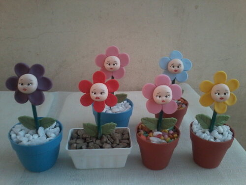 Mini vasos flores