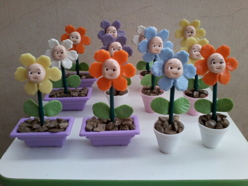 Mini vasos flores