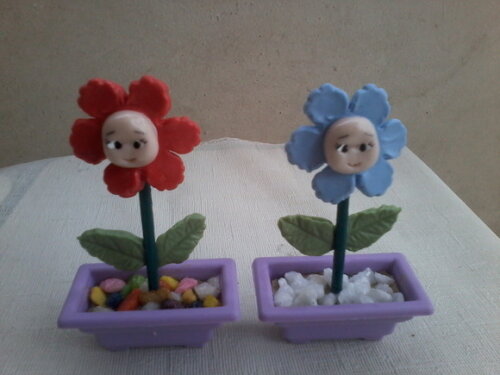 Mini vasos flores