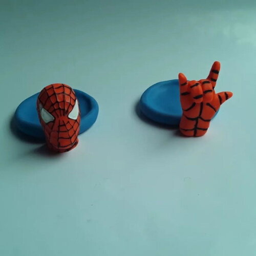 Porta Doces ou Brigadeiro Homem Aranha em Biscuit
