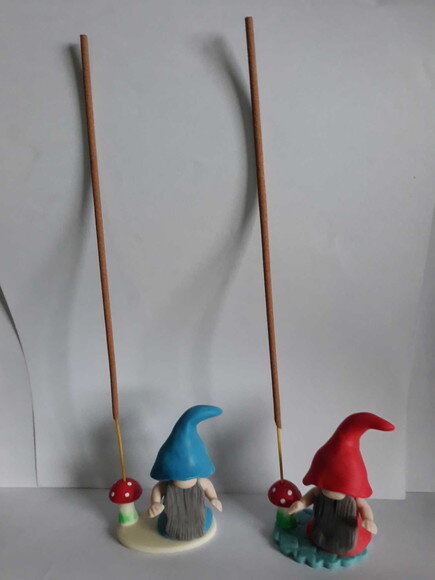 Porta Incenso Biscuit Gnomos da Virtude