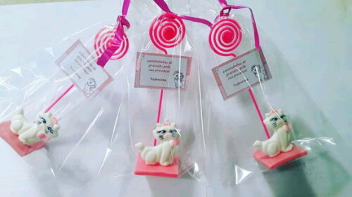 Porta recados com tag gatinha Marie