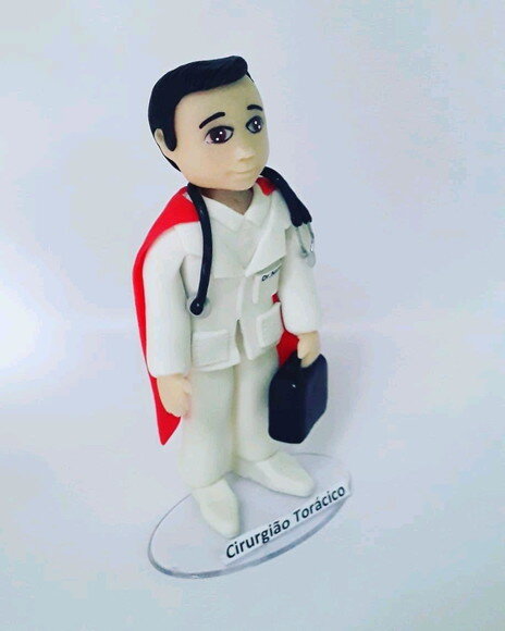 Super médico personalizado em biscuit