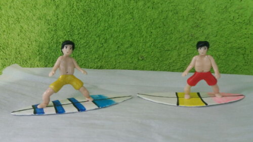 Surfista em biscuit