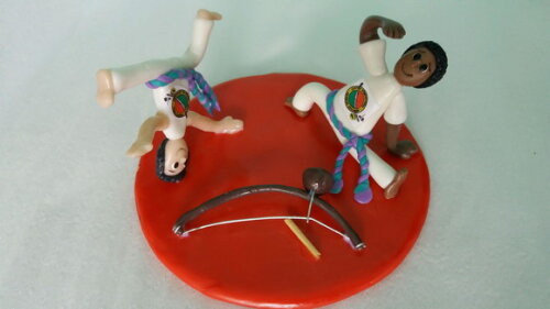 Topo de bolo capoeira