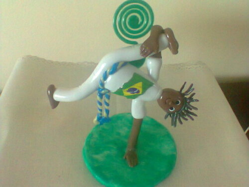 Topo de bolo capoeira