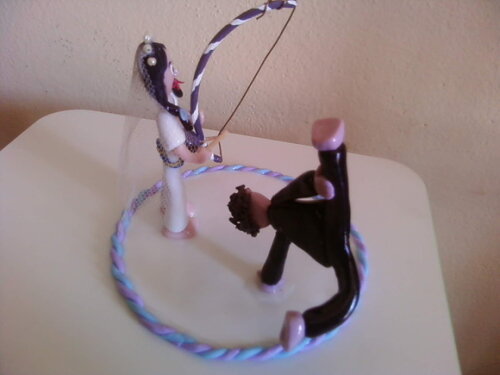 Topo de bolo casamento -capoeira
