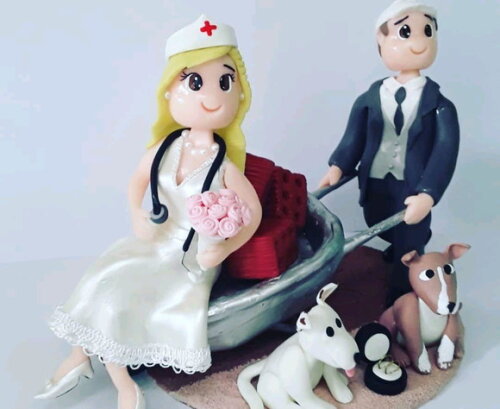 Topo de bolo casamento personalizado