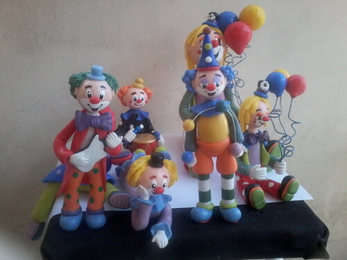 Topo de bolo palhaço/circo