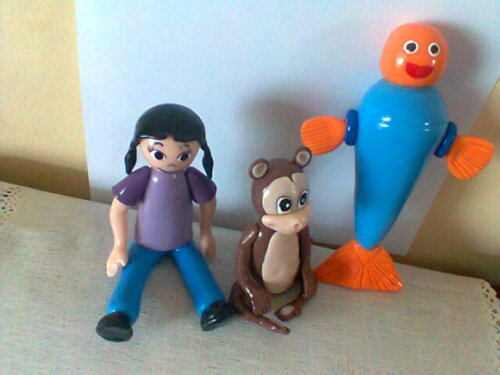 Topo de bolo peixonauta 3 personagens