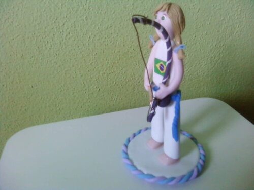Topo de Bolo personalizado Capoeira