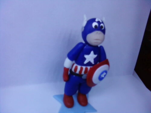 Topo de bolo vingadores Capitão América