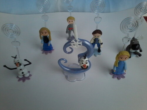 Topo velinha + 6 porta recados Frozen