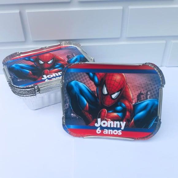100 Marmitinha Personalizada Homem Aranha