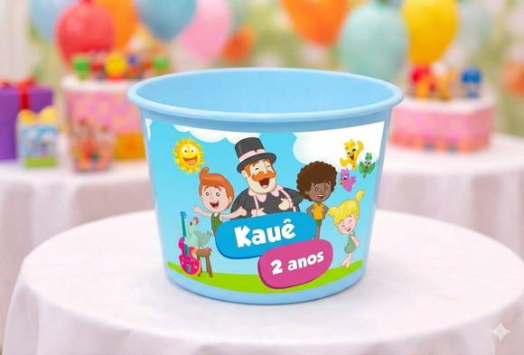 100 Balde de Pipoca Personalizado 1,5l - Mundo Bita