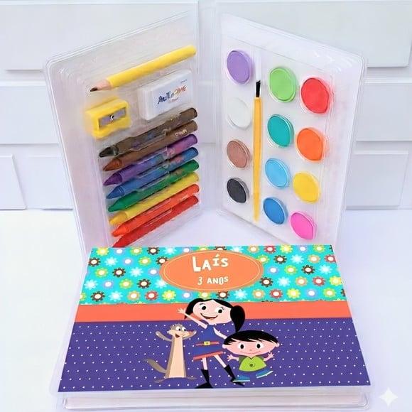 15 Kit Colorir Show da Luna Personalizado (já Vai Embalado)