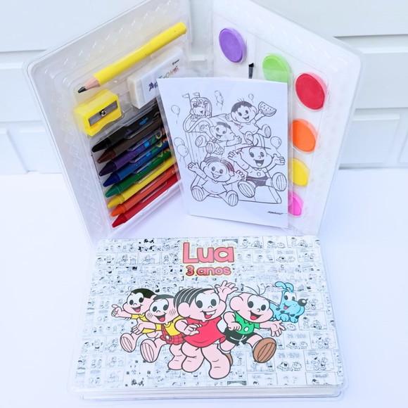 15 Lembrancinha Turma da Mônica - Estojo de Pintura