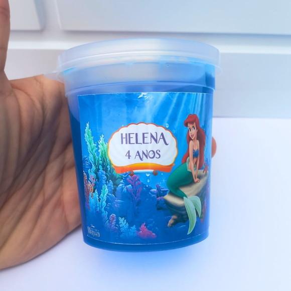 20 Lembrancinha Ariel - Slime