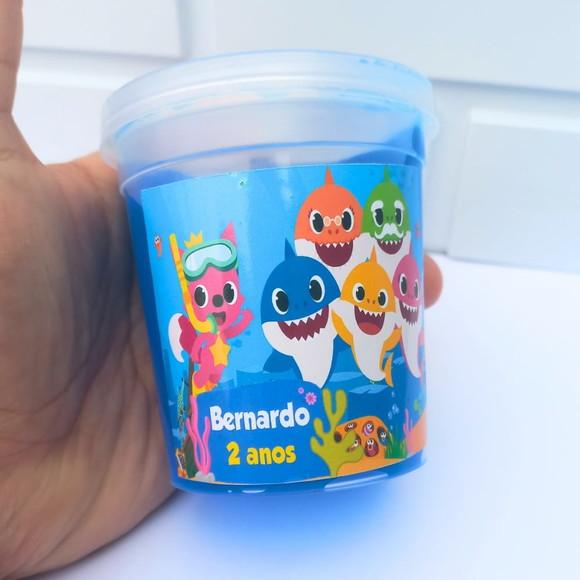 20 Lembrancinha Baby Shark - Slime