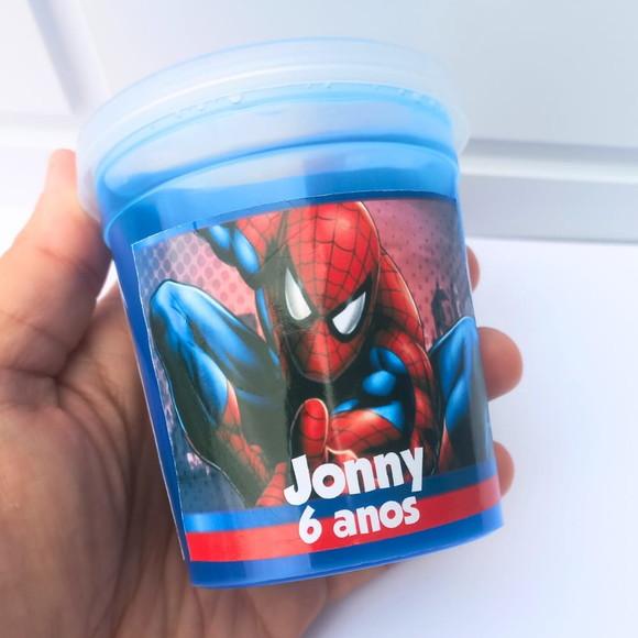 20 Lembrancinha Homem Aranha - Slime