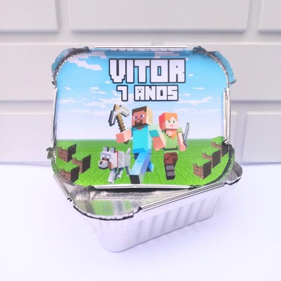 20 Marmitinha Personalizada Minecraft