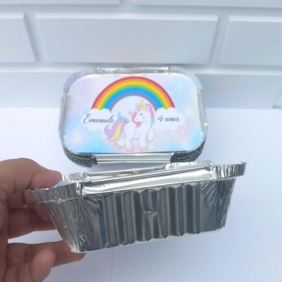 20 Marmitinha Personalizada Unicórnio