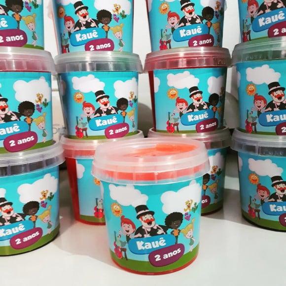 20 Slime Personalizada para Lembrancinha Mundo Bita
